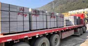 中山 芝麻灰地铺石出货日常