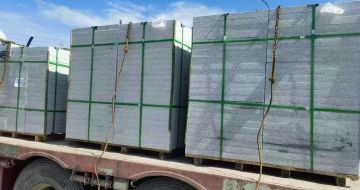 中山 芝麻白花岗岩地铺石装车日常