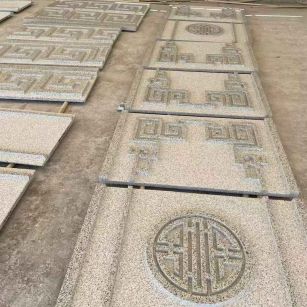 中山 白麻花岗岩外墙立面雕刻板