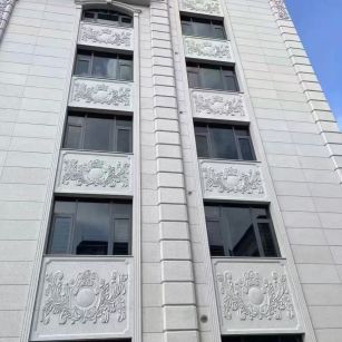 中山 白麻荔枝面花岗岩别墅外墙干挂