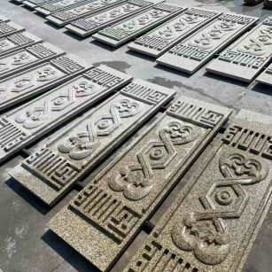 中山 黄金麻花岗岩外墙雕刻板