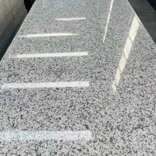 中山 白麻花岗岩光面毛板