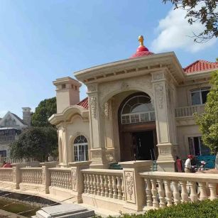 中山 黄金麻花岗岩欧式别墅