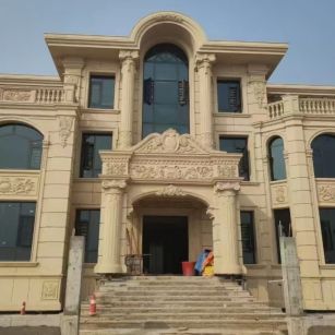 中山 黄金麻花岗岩别墅外墙干挂