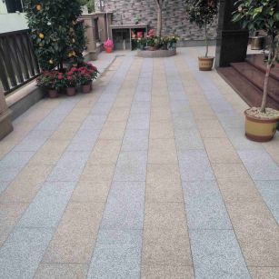 中山 黄金麻白麻荔枝面庭院铺装展示