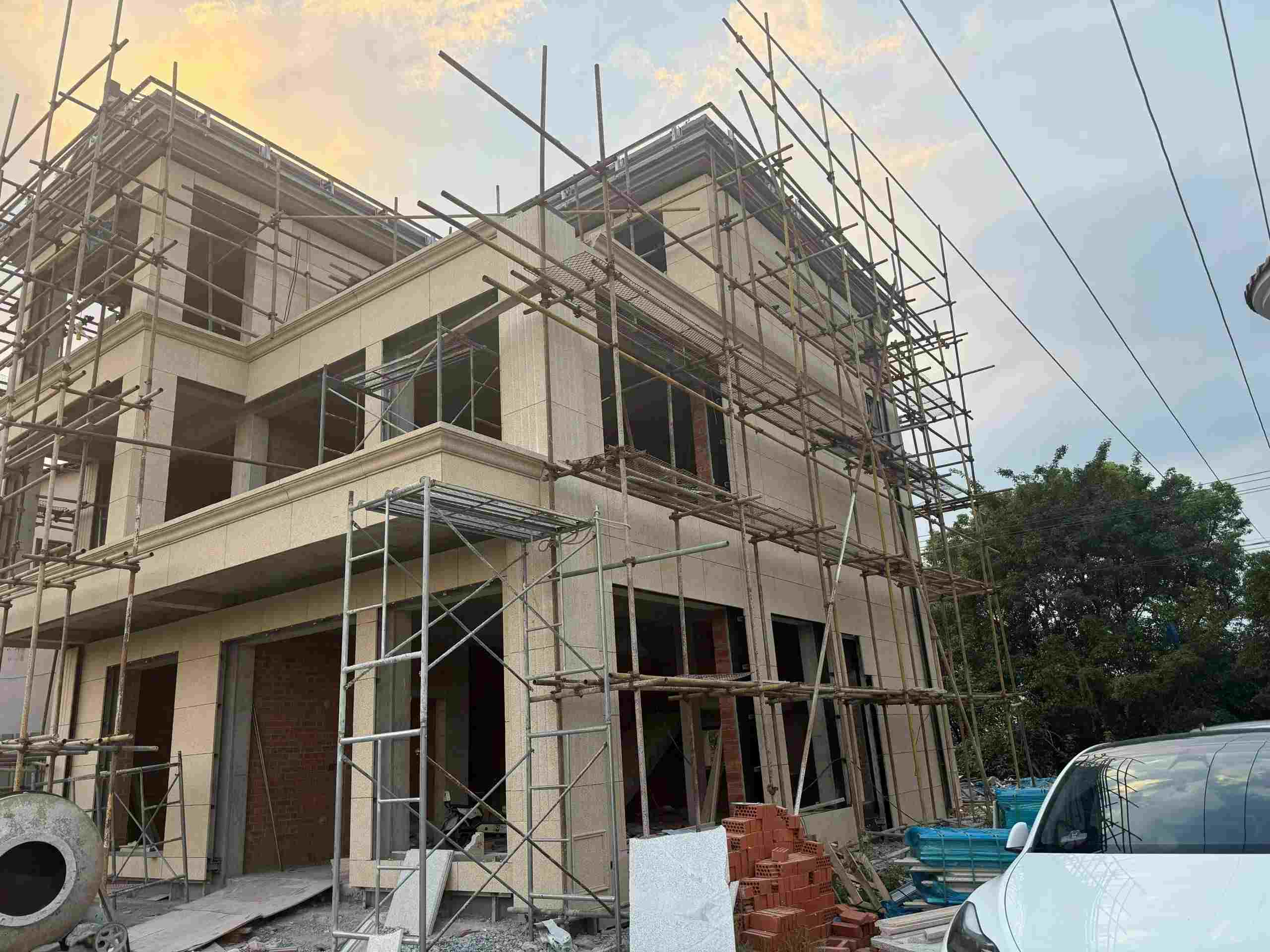 中山 黄金麻荔枝面花岗岩外墙干挂