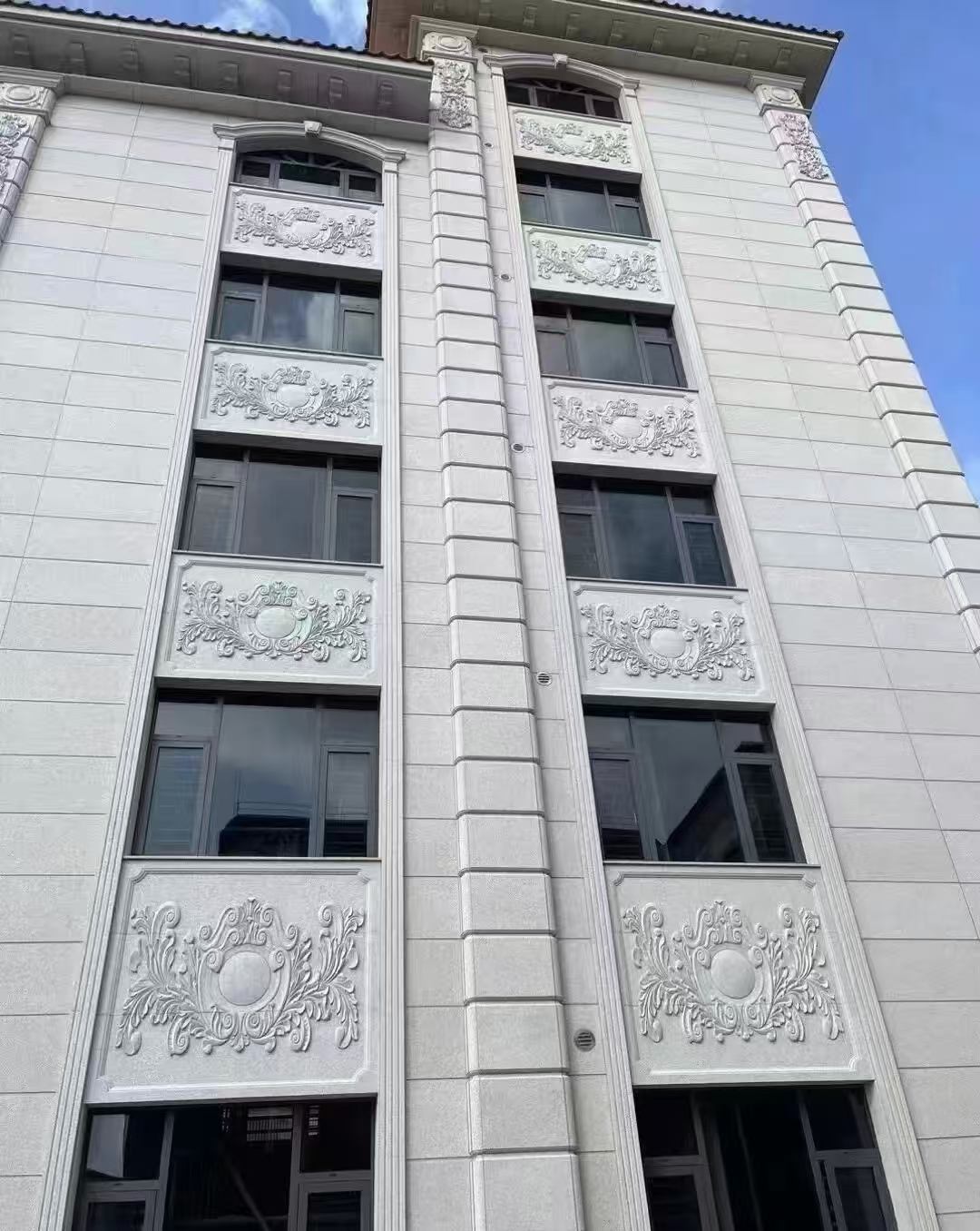 中山 白麻荔枝面花岗岩别墅外墙干挂