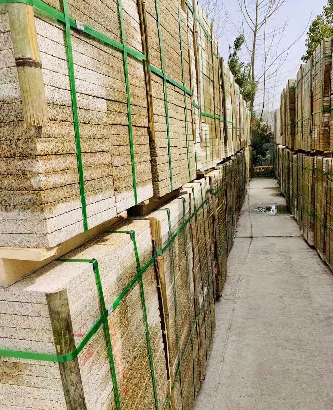 中山 黄金麻花岗岩荔枝面地铺石