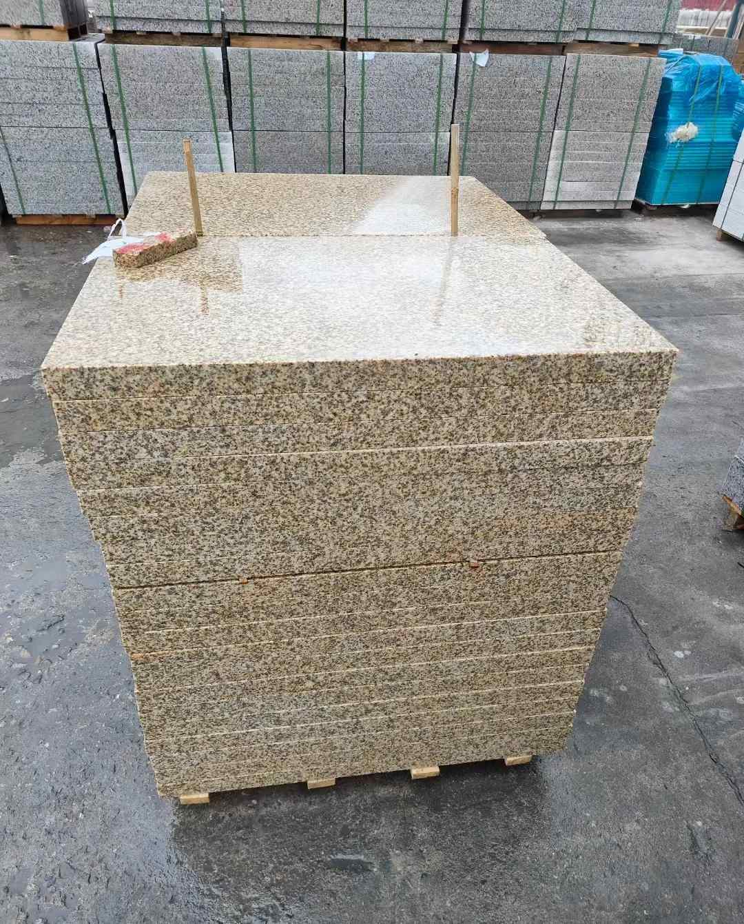 中山 湖北黄金麻花岗岩石材荔枝面外墙石材