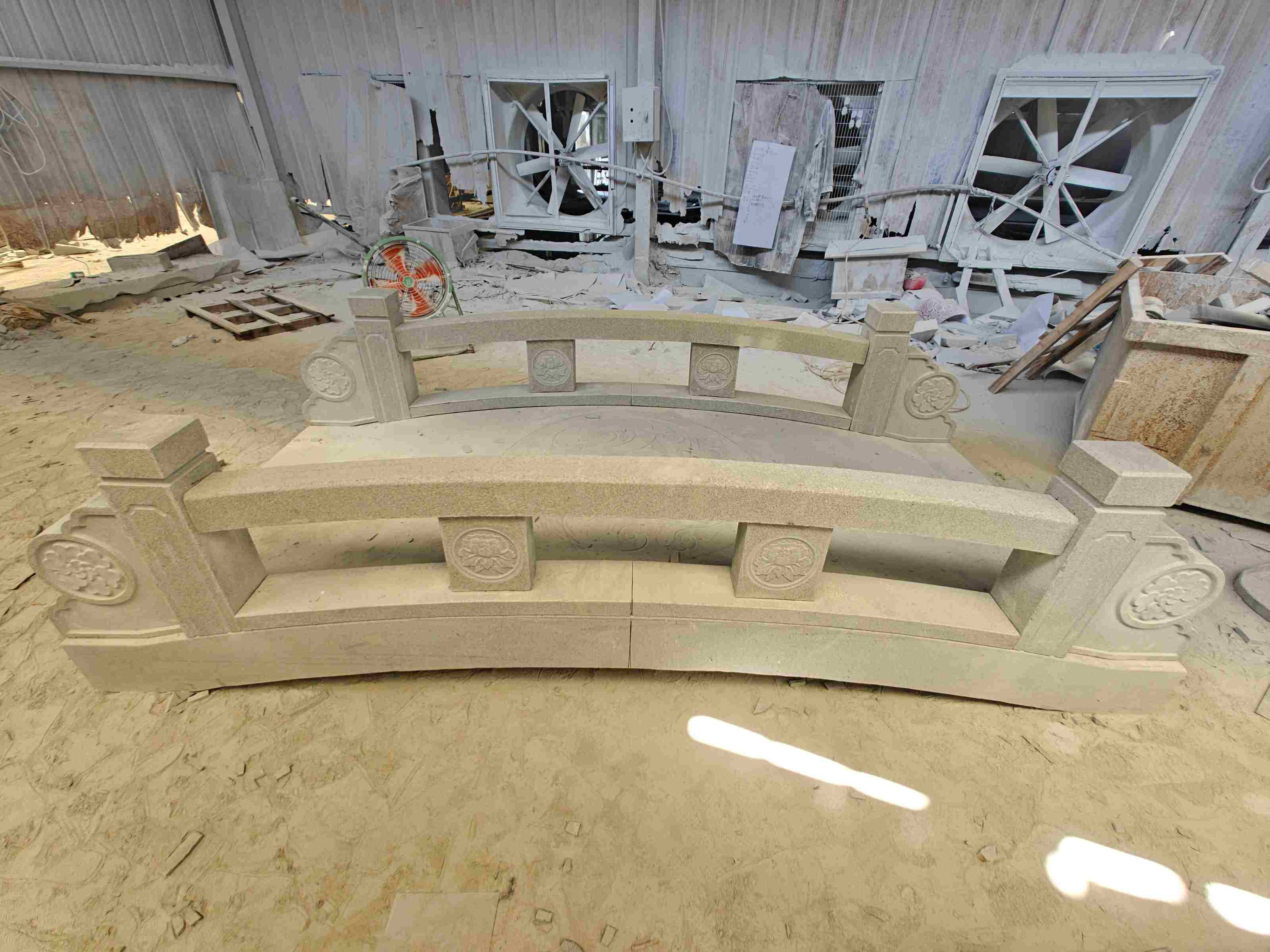 中山 芝麻灰花岗岩异形加工-拱桥，石桥