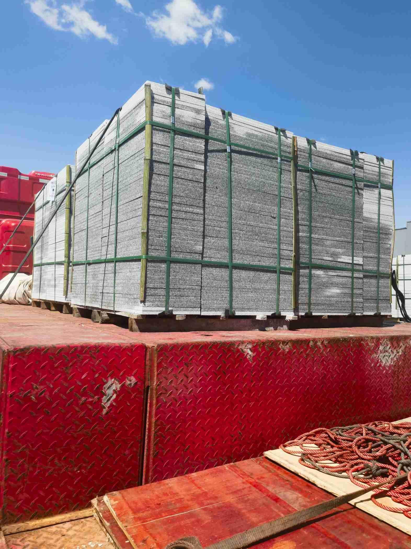 中山 芝麻白火烧规格板地铺石300*600/600*600